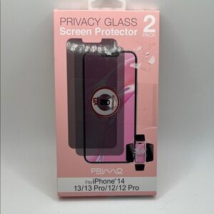 PRIMO Privacy Glass Screen Protector for iPhone 14 (2 Pack)
